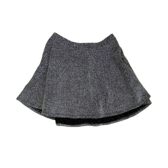 Preppy Flare Skirt (Gray & Black) - Picture 1 of 5